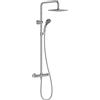 JACOB DELAFON Colonna doccia termostatica quadrata RISPARMIO D'ACQUA Altezza regolabile Massima sicurezza JULY E5523-SP-CP