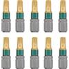 kwb set di bit in titanio - 10er Torx T 25 Bit-Set 25 mm, universale, Set di cacciaviti, 1/4 Zoll Außen. Esagono