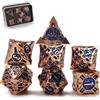Schleuder D&D - Set di dadi in metallo, 7 pezzi, bronzo 4, Dungeons and Dragons