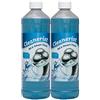 Die Seifenblase cleanerist Jet & Smart Fluid Liquido Detergente adatto per Philips rasoio 1250 X - 1260 X X - 1280 - 1290 X - RQ1250 - RQ1260 - RQ1261 - RQ1280 - RQ1290 - -2 X 1 litri