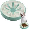 Navaris Ciotola Anti Ingozzamento Cane Gatto - Ciotole per Cani Piccoli Grandi Gatti - Slow Feeder Ceramica - Adatta a Lavastoviglie e Microonde - Accessori Animali - 20x20x3,5 cm