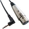 Keepdrum MC - 025 X J - Cavo audio, 30 cm da XLR femmina a TRS 3,5 mm Mini Jack per fotocamere DV cavo per microfono