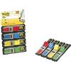Post-it® Index Mini 683 - Segnapagina, 35 fogli (4 pezzi), 1 confezione da 4 pezzi, colore: Blu-Giallo-Verde-Rosso