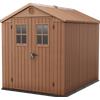Keter Darwin marrone - Casetta da giardino - Con finestre frontali - 190x244x221 cm