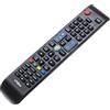 vhbw telecomando multifunzione compatibile con Samsung UE40J6200, UE40J6200AWXXN, UE40J6300 home theatre televisore DVD Hi-Fi