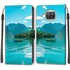 Mo-Beauty Cover per Xiaomi Mi 10T Lite 5G, Cover Xiaomi Mi 10T Lite 5G a Libro, Custodia in Pelle con Magnetica Portafoglio Custodia Silicone TPU Antiurto,Funzione Supporto Slot Schede (Barca)