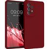 kwmobile Cover per Samsung Galaxy A53 5G Custodia - Back Case per Smartphone in Silicone TPU - Protezione Gommata - rosso rabarbaro