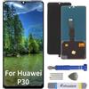 Int'x Display Full OLED per Huawei P30 ELE-L09 ELE-L29 (impronte digitali) LCD di ricambio touch screen con strumento nero di alta qualità