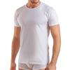 Enrico Coveri 3 Pezzi Maglia Coveri Uomo Girocollo Mezza Manica ET1100 in Cotone Pettinato, Bianco, 3/S