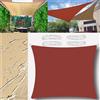 GLIN Tenda da Sole Tenda a Vela Impermeabile Rettangolo Quadrato Triangolare Tendalino 2.5x5m Tenda da Sole Telo Parasole Ombreggiante per Esterno Terrazzo Balcone Giardino Rosso Ruggine
