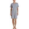 Calida Notti Primavera Maglia Lunga da Notte, Opaco, Blu Topazio, 48-50 Donna