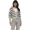 ONLY ONLCAROLNICE Stripe Cardigan Knt Noos Maglione, Pumice Stone/Stripes:Navy Blazer, S Donna