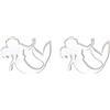 Disney Little Mermaid Ariel Sterling Silver Stud Earrings