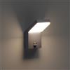Klighten Applique Esterno 24W LED con Sensore di Movimento, Lampade da Parete IP65 Impermeabile Applique da Parete in Alluminio per Giardini Ingresso Terrazza, Antracite, Bianco Naturale 4000K