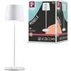 Paulmann 76997 Lampada da tavolo a batteria LED Gilo IP44 2700K bianco opaco Mobile lampada da tavolo dimmerabile 2,8W USBC
