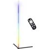 Eglo RGBIC - Lampada a piantana angolare a LED, con effetti luminosi, decorazione per stanze da gaming e feste, soggiorno, con telecomando, colore luce bianco caldo e RGB, metallo nero