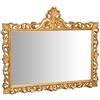 Biscottini Specchio Finestra Oro 150x8x125 cm - Specchio da Parete - Specchio - Specchio Camera da Letto - Specchio Parete - Specchio da Parete Grande - Specchio Cornice Oro