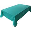 Lemos Home Tovaglia di alta qualità in 100% cotone, collezione Konzept, colore e dimensioni a scelta (tovaglia - 100 x 100 cm, verde smeraldo)