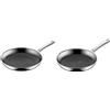 WMF Profi Resist - Set di 2 Padelle Antiaderenti 24-28 cm, Material Multicapa, Núcleo di Alluminio, Esterno Cromato, Acciaio Inossidabile Cromargan; Adatte per Tutte le Cucine