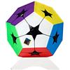 Oostifun OJIN MoYu MoFang JiaoShi Meilong 2x2 Megaminx Dodecahedron Cube Cubing Classroom Meilong Kibiminx Smooth Puzzle Cube Giocattoli speciali con un cubo treppiede(Scrub Stickerless)