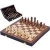 Engelhart - 150203 - Set di Scacchi in Legno Pieghevole 30x30 cm