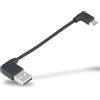 SKS GERMANY COMPIT KABEL Micro USB, cavo di ricarica corto con spina angolata, cavo di ricarica Android (accessorio per il COMPIT, ricarica con il powerbank COM/UNIT, pratico e poco appariscente)