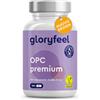 Gloryfeel Integratore Estratto di semi d'uva OPC Resveratrolo Proantocianidine, 180 Capsule Vegan, 630 mg OPC Puro, Antiossidante Naturale per Circolazione Sanguigna Vene, Capillari & Microcircolo