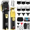 HIENA PRO Set di tagliacapelli wireless per uomo - Trimmer con display a LED e ricarica USB - Regali per uomini