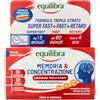 Equilibra, Memoria e Concentrazione, 30 Compresse Triplo-Strato, con Ferro, Zinco, Ashwagandha, Bacopa e Resveratrolo, Integratore Multivitamine e Minerali, Rilascio Graduale, Senza Caffeina