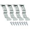 Autodomy Pack 2 Unita Porta Targa Auto | Supporto Targa Auto Universale | Supporto Targa Auto Universale in Acciaio Inox + 4 Viti | Clip Targa Rimorchio | Portatarga Auto, Rimorchio e Camion