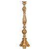 Biscottini candeliere Legno L30,5XPR30,5XH120 cm - Candelabro da Terra - Portacandele Legno - Candelabro Oro Made in Italy - Candelabri Shabby