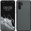 kwmobile Custodia Compatibile con Huawei P30 Pro Cover - Back Case Morbida - Protezione in Silicone TPU Effetto Metallizzato grigio metallizzato