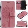 Fatcatparadise Cover per Samsung Galaxy A10/M10, Custodia Samsung A10/M10, Custodia Portafoglio a Libro in Pelle Flip Cover e TPU Silicone con Funzione Supporto Chiusura Magnetica (Rosa)