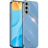 HONLEN Custodia per Samsung Galaxy S23 FE (6.4 Inches), Cover Morbida in Silicone TPU, Design del Telaio Galvanico - Blu navy