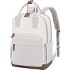 LOVEVOOK Zaino Porta PC Donna, 15.6 Pollici Zaino da Viaggio Scuola Università Grande, Impermeabile Zaino Lavoro Ufficio Antifurto Elegante, Computer Laptop Travel Backpack Waterproof Beige