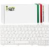 new net Keyboards - Tastiera Italiana Compatibile con Notebook Lenovo Ideapad 100S-11IBY 80R2 Bianca