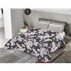BANZAII TEXTILE INNOVATOR ONLINE Banzaii Trapuntino Mezza Stagione, Copriletto Primaverile Estivo, Trapuntato Imbottito Una piazza e mezza 220x260 cm Sally Nero Made in Italy