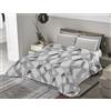 BANZAII TEXTILE INNOVATOR ONLINE Banzaii Trapuntino Mezza Stagione, Copriletto Primaverile Estivo, Trapuntato Imbottito Una Piazza e Mezza 220x260 cm Miriam Grigio Made in Italy