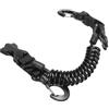 Silent-Qiaoyou Clip Fibbia Sgancio Rapido Cordino Spirale Diving Inarcamento Rilascio Rapido Strumento Per Immersioni Subacquee Con Clip Sgancio Rapido Luci Per Fotocamere Subacquee, Cinturino Anti Guinzaglio, Nero
