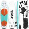 PPXIA SUP Board, Gonfiabile Stand Up Paddling Board Set Wide Stable Design 320cm×82×15cm fino a 200KG con Accessori Completi, Stand Up Paddle Board Surfboard Tavola da Surf per Bambini e Adulti (Verde)