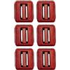 NAMAKA® Piombo Sub zavorra Sub plastificato Rosso per Immersioni da kg 1 - da 1 a 7 Pezzi in Un'Unica Confezione (Rosso, 4 Pezzi)