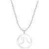 Sofia Milani - Collana da Donna in Argento 925 - Ciondolo ad Onda Cerchio - N0465