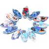DAZZLEEX Confezione da 5 mini barca modello di nave da pesca giocattolo fai da te decorazione da tavolo per la casa