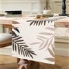ETOLISHOP Runner da tavolo moderno, decorazione per banchetti, cassettiere, soggiorno, 33 x 183 cm, colore marrone scuro