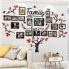 Tefengmaoyi Adesivi Murali Albero Della Vita da Parete - 3D Wall Stickers Murali DIY Cornice Foto Adesivi da Parete Albero Adesivi Murali Soggiorno Camera da Letto (Nero 146 * 207cm)