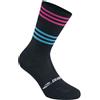 GIST ITALIA Abbigliamento Calzini Gist Italia Calzini Q-skin Stripes Nero Fuxia Azzurro