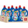 Omino Bianco - Detersivo Lavatrice Liquido Color+, 312 Lavaggi, Specifico per Capi Colorati, Tecnologia Salva i Colori e Cattura il Grigiore, 2600 ml x 6 Confezioni