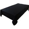 Lemos Home Concept Collection, tovaglia in 100% cotone, colori e misure a scelta (tovaglia 150 x 400 cm, nero)