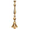 Biscottini candeliere Legno L30,5XPR30,5XH120 cm - Candelabro da Terra - Portacandele Legno - Candelabro Oro e Nero Made in Italy - Candelabri Shabby