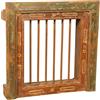 Biscottini Finestra Antica Legno massello 63,5x13,5x63,5 cm - Finestre in Legno Decorative e Funzionali - Finestra Vintage Legno